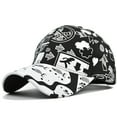 thumbnail image 6 of Unisex Graffiti Art Print Baseball Cap Fashion Funny Trend Print Baseball Cap Adjustable Peaked Cap Outdoor Sports Couple Hats Adjustable Curved Brim Hats Sun, 6 of 6