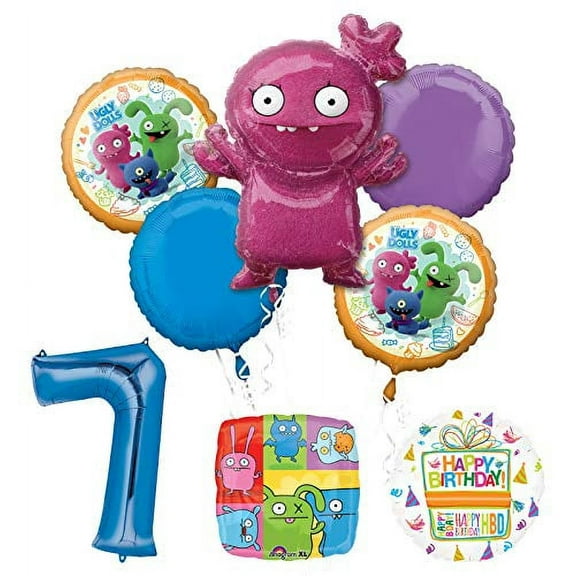Ugly Dolls Party Supplies 7th Birthday Balloon Bouquet Decorations