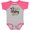 Baseball Heather and Hot Pink, variant on Inktastic My 1st Black History Month Boys or Girls Baby Bodysuit