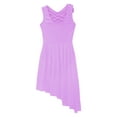thumbnail image 6 of iiniim Kids Girls Sequin Flower Ballet Lyrical Dress Contemporary Dancewear Light Purple 16, 6 of 7