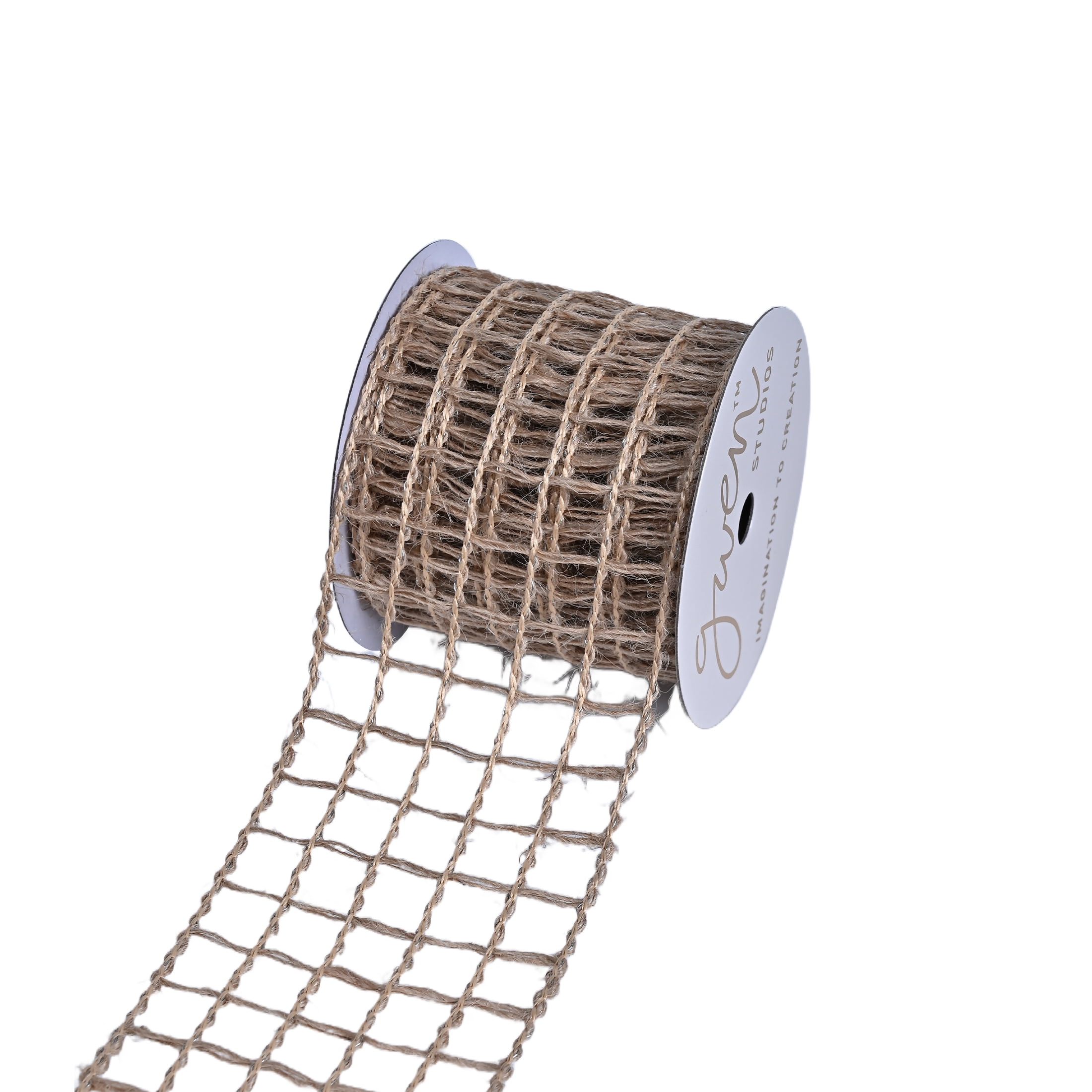 Gwen Studios 2.5" Natural Burlap Ribbon, 3 yards