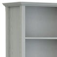 thumbnail image 5 of Simpli Home Amherst 30 inch Wide Solid Wood Transitional 5 Shelf Bookcase in Fog Grey, 5 of 9