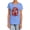 Carolina Blue, variant on Superman Through Flame Women's T Shirt, Hot Pink, Medium