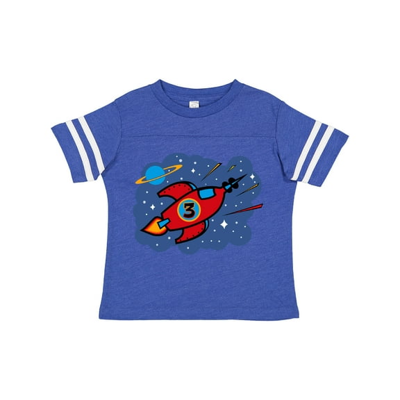 Inktastic Rocket Ship 3rd Birthday Boys Toddler T-Shirt