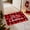 Red, variant on LSLJS Door Mat 24x16" Dirt Resistant Absorbent Christmas Decorations Non Slip Fade Resistant Mat for Entryway Front Door Inside Entrance Merry Christmas