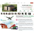 thumbnail image 4 of AECOJOY 12' x 12' Outdoor Metal Storage Shed, Patio Storage Clearance With Lockable Door in Grey, 4 of 6