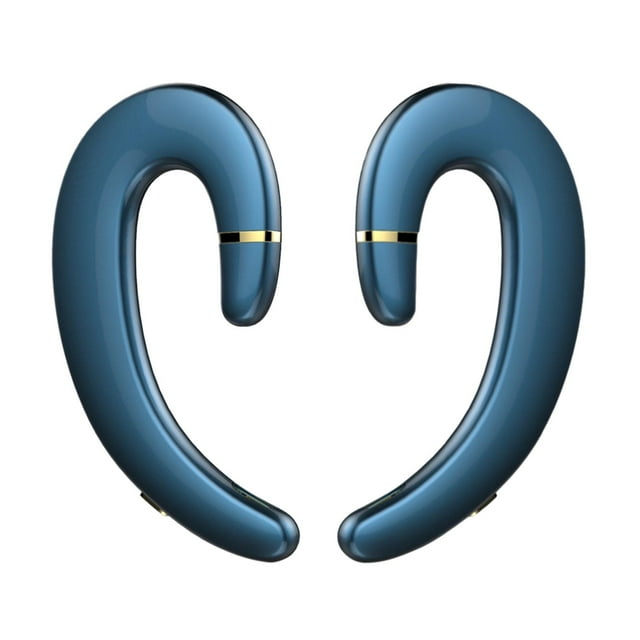 Auricular 5.0 de conducción ósea, para oreja Cancelación de ruido Auricular ámbrico Auricular para , Azul