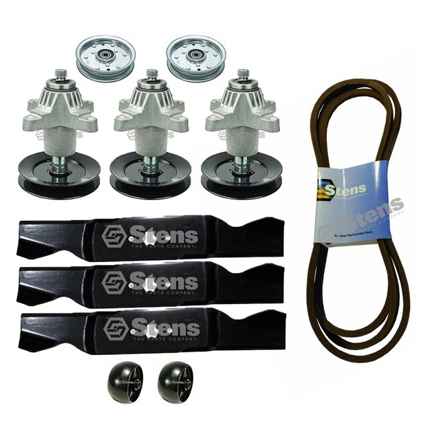 Lawn Mower Deck Rebuild Kit Spindle Blade Belt Cub Cadet Mtd White Troy Bilt Big Red Gt54 Gt 954 Gt1554 Riding Mower