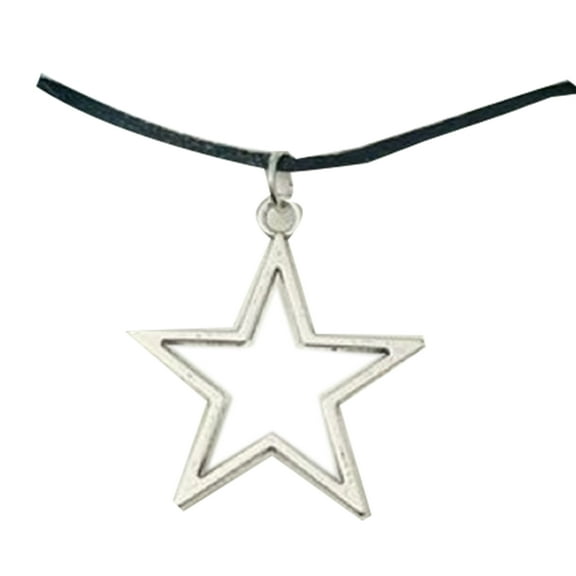 UNTERING Stylish Star Pendant Necklace for Men Women Hip Hop Cool Hollow Star Choker Necklace Fashion Sweet Jewelry Ornament