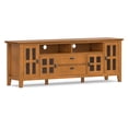 thumbnail image 4 of Simpli Home Artisan 72 inch Wide Solid Wood TV Stand in Honey Brown For TVs up to 80 inches, 4 of 13