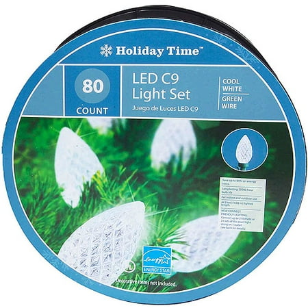 holiday time 80ct led diamond cut c9 cool white walmart com holiday time 80ct led diamond cut c9 cool white walmart com