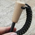 thumbnail image 5 of 8 - in - 1 Survival Fire Starter With Wooden Handle and Paracord Lanyard By Sirius Survival - Camo, 5 of 8
