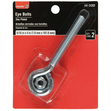 - Bulldog Eye Bolts, 5/16