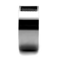 thumbnail image 3 of Anillo Color Plata Para Hombres de Acero Inoxidable Tema Negro, 3 of 4