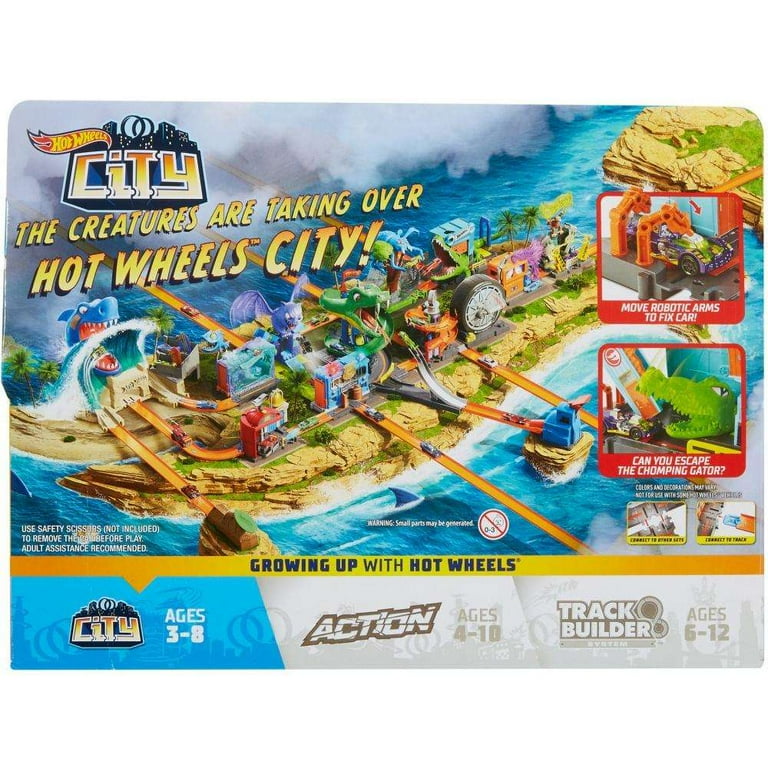 Hot Wheels City Gator Garage Attack Play Set