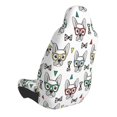 thumbnail image 2 of Wukai Cute French Bulldog Full Set Car Seat Covers with Soft Padding Universal Auto Front Seats Protector and Cushion Mat, 2 of 5