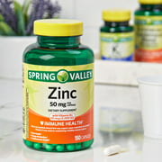 Spring Valley Zinc 50 mg with Vitamin D3 50 mcg Capsules, 150 Ct