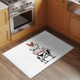 thumbnail image 4 of 2x3 Washable Entryway Rug, Farm Animals Non-Slip Area Rug for Front Door Kitchen Bathroom, Cow Pig Chickens Countryside White Background Indoor Floor Mat for Home Decor, 4 of 9