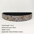 thumbnail image 2 of Women Wide Waist Belt Sparkling Rhinestones Elastic Belt Decorative Skinny Cinch Waistband, 2 of 2