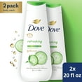thumbnail image 3 of Dove Body Wash for Women Refreshing Cucumber and Green Tea Bacteria While Nourishing Your Skin 20 oz, 2 Count, 3 of 15
