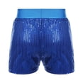 thumbnail image 2 of Yartina Kids Girls Sequins Dance Shorts Hip Hop Jazz Dance Performance Costume Athletic Sports Gym Blue S, 2 of 7