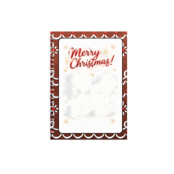 Christmas Gift Card Book,5x7 Spiral-Bound DIY Gift Card Booklet,Holiday Card Holder for Students & Friends