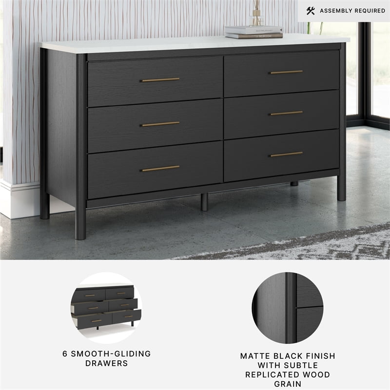 Ashley Furniture Cadmori Black & White Dresser