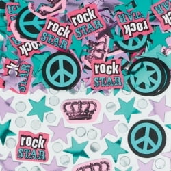 Various Rocker Girl Party Confetti 1/2 oz