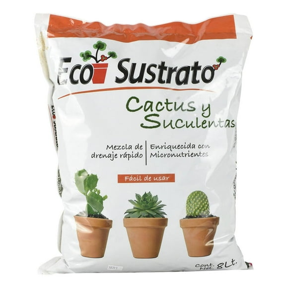 Sustrato Para Cactus Eco Sustrato Orgánico 8L Café