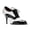 Black and White, variant on Women's Almond Toe Wingtip Oxfords Stiletto High Heels Selftie Retro Modern Style Chic Daily Looks Casual Office Pumps Shoes Size 4 Black and Silver