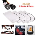 thumbnail image 2 of Riwesomey Almohadilla calefactora para asiento de coche, 4 piezas, 3 velocidades, ajustable, resistente al desgarro, mantenimiento del calor en Ventana automotriz, 2 of 6