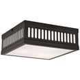 thumbnail image 2 of Livex Lighting  Prentice 3-Light Bronze Ceiling Mount - 10.5"W x 10.5"L x 3.75"H, 2 of 5