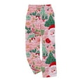 thumbnail image 2 of Puyaiuu Cute Pink Christmas Trees Mens Pj Pants Womens Men's Pajama Pants Men Men's Pajama Bottoms for Gifts Joggers Straight Workout Pants with Pocket Gift, 2 of 6