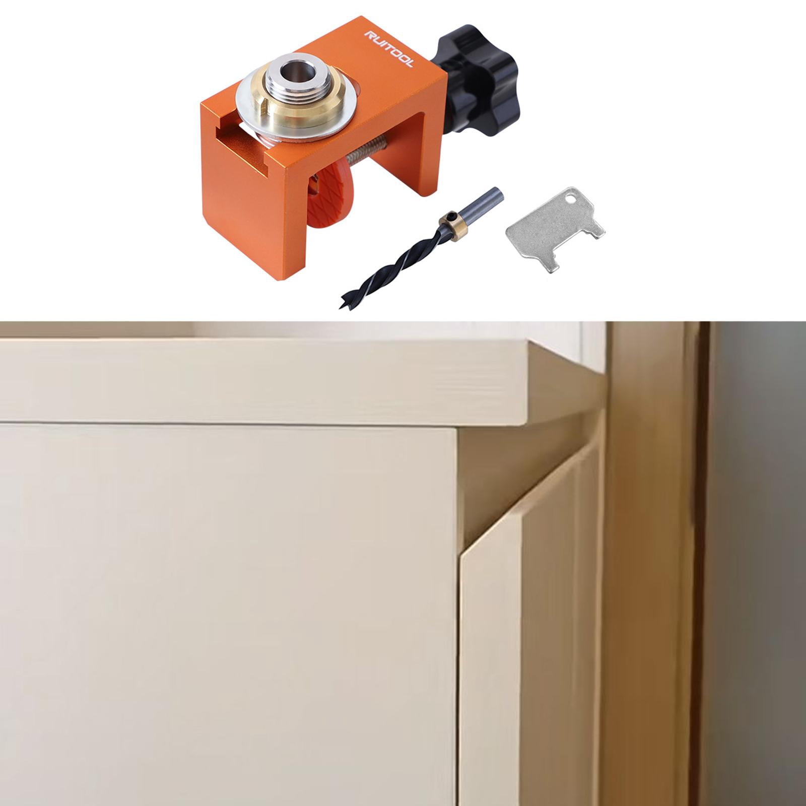 CarpNettore Drill Hole Punch Locator Tool, Woodworking Pocket Hole Jig, Practical Heavy Duty 6mm