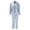 Blue, variant on Casual Zip Up Crew Neck Sweatshirt Jacket for Women, Long Sleeve with Pockets, Relaxed Fit Everyday Fall Outerwear, 1 Piece, S-3XL, Plus Size Friendly