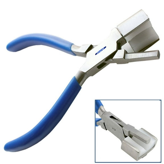 Nylon Jaw Pliers Ring Bending Forming Plier with V-Shape Block Shaping Bending