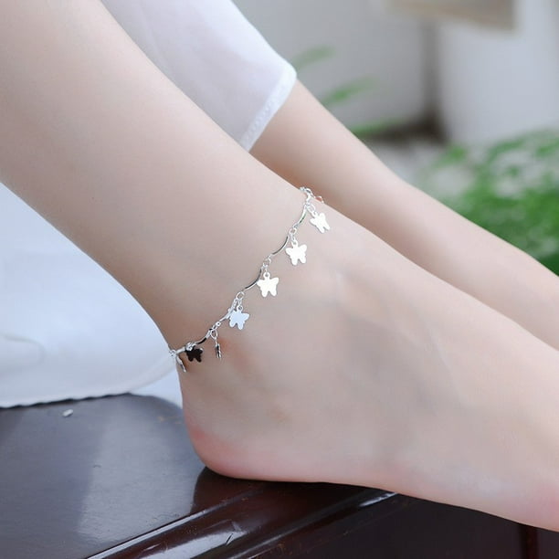 50 diseños de plata 925 original 25cm linda tobillera para mujer joyería de moda accesorios coreanos Gao Jiahui unisex