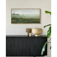 thumbnail image 5 of Drsoum Vintage Wall Art The Vast Grassland Landscape Painting Retro Meadow Scenery Farmhouse Kitchen Living Room Family Decor 8x16in Natural Framed Artwork, 5 of 7