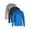 Black/Concrete/Blue Grotto, variant on Russell Athletic Men’s Runner Tech Tee with Long Sleeves, 3-Pack, Sizes S-2XL