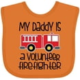 thumbnail image 3 of Inktastic Volunteer Firefighter Daddy Boys or Girls Baby Bib, 3 of 4