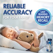 Veridian Temple Touch Thermometer, 6-Second Readout, Non-Invasive Forehead Temperature, Color-Changing Fever Alert Backlight, Memory Recall, F/C Switchable