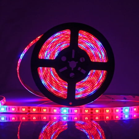 

1111Fourone Waterproof 5050 Flexible Led Grow Strip Light Red And Blue 5:1 Aquarium Greenhouse Hydroponic Plant Growing Tape Lamp 60Led/M 1M/2M/3M/4M/5M