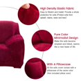 thumbnail image 2 of Housse de Canapé Extensible en Velours Épais pour 1/2/3/4 Places, 2 of 13