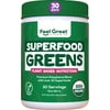 Superfood Greens Powder, USDA Organic by The Feel Great Vitamin Co. | Cacao Chocolate, Diet Friendly, and Vegan ● Plant Based, 100% Non-GMO with Real Green Vegetables (Very Berry)