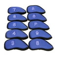 thumbnail image 2 of 10Pcs/Pack Meshy Golf Iron Covers Set Golf Covers Set Lightweight Waterproof Meet the quality standards, tested before shipment - blue, 2 of 8