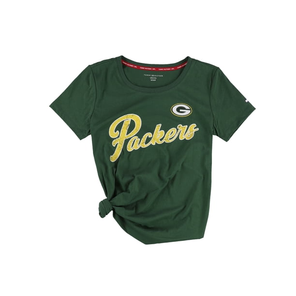 Tommy Hilfiger Womens Green Bay Packers Graphic T-Shirt pac S
