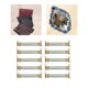 thumbnail image 4 of 10 piezas de metal con marco flexible interno y clip de resorte para bisagras de bolso, cierre de beso para billetera 10 centímetros, 4 of 8