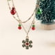 thumbnail image 3 of Collar con colgante de árbol de Navidad de cristal con campanas de colores delicados para mujeres y hombres, joyería de regalo de fiesta de clavícula de Navidad a la moda Sincero  Hogar, 3 of 5