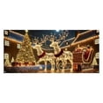 thumbnail image 2 of Christmas Garage Door Cover for Holiday Party Decoration with Fluorescent Background and Streamer Rope, 2 of 6