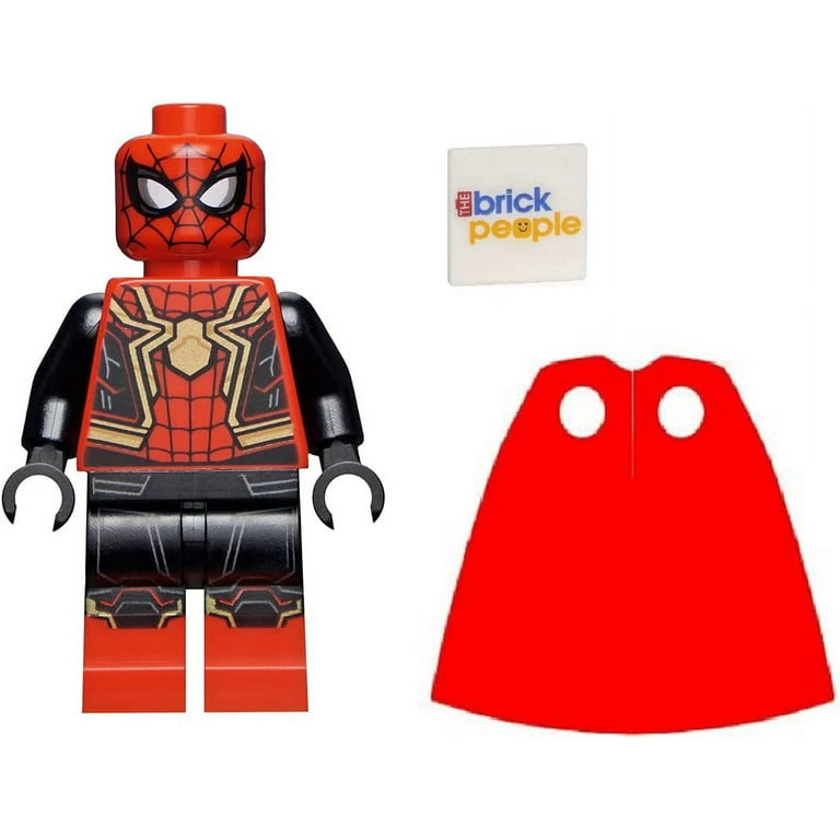 LEGO Superheroes Spider man Minifig With Integrated Suit And Red Cape Walmart